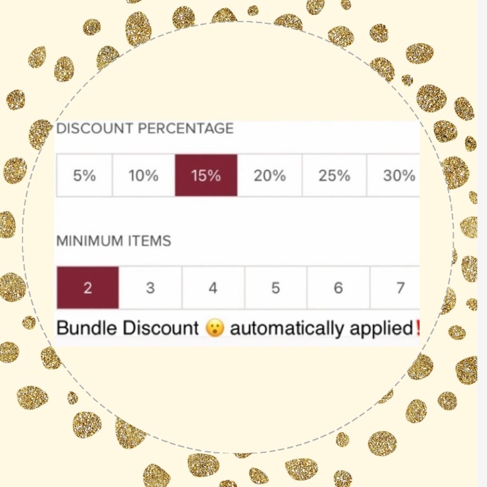 15% OFF 2 + items🌟Bundles of $50 + get FREE SHIPPING ON ME ☺️XO Kim
